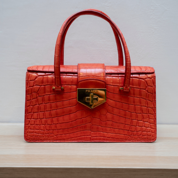Hand Bag Prada in coccodrillo