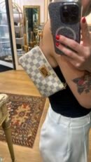 Pochette Milla Louis Vuitton in damier azur