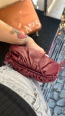 mini pouch bottega veneta bordeaux